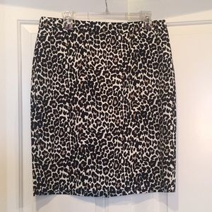 Leopard print skirt